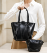 Radiant Silhouette Tote Set-Black - Image 2