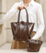 Radiant Silhouette Tote Set-Brown - Image 2