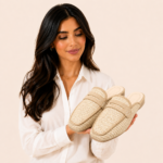 Raffia-Style Woven Mules-Light Beige - Image 5