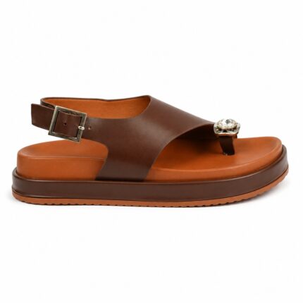 Elora | Jeweled Slingback Comfort Sandals - Havan
