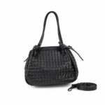 Artisan Weave Satchel-Black