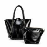 Radiant Silhouette Tote Set-Black