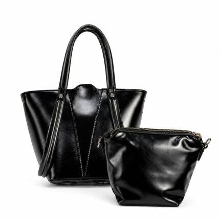 Radiant Silhouette Tote Set-Black