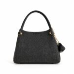 Textured Sovereign Satchel-Black - Image 3