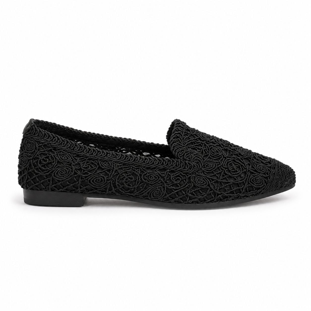 photo_9_2026-05-22_14-46-12 Crochet Embroidered Loafers-Black - Image 1