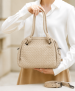 Artisan Weave Satchel-Beige - Image 2