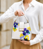 Floral Bloom Satchel-White - Image 2